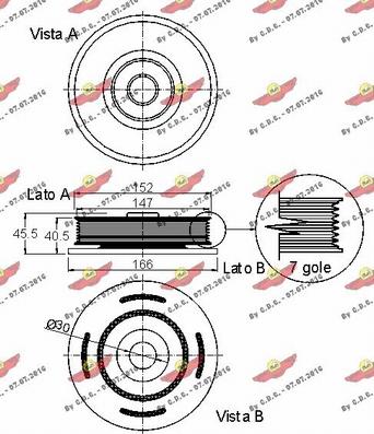 Autokit 03.90222 - Poulie, vilebrequin cwaw.fr