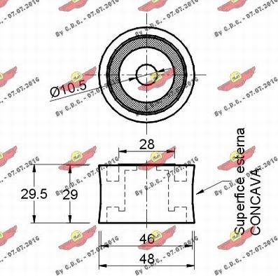 Autokit 03.183 - Poulie renvoi / transmission, courroie de distribution cwaw.fr