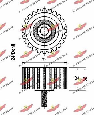 Autokit 03.80533 - Poulie renvoi / transmission, courroie de distribution cwaw.fr