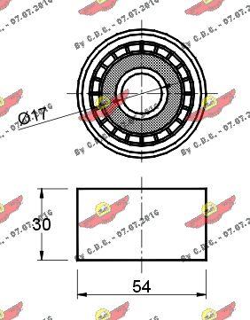 Autokit 03.80146 - Poulie renvoi / transmission, courroie trapézoïdale à nervures cwaw.fr