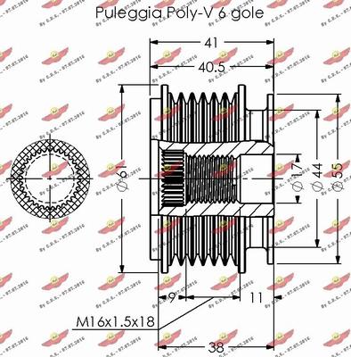 Autokit 03.80350 - Poulie, alternateur cwaw.fr