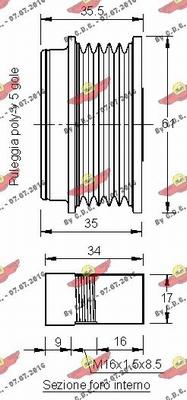 Autokit 03.81495 - Poulie, alternateur cwaw.fr