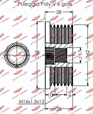 Autokit 03.81668 - Poulie, alternateur cwaw.fr