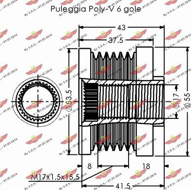 Autokit 03.81619 - Poulie, alternateur cwaw.fr