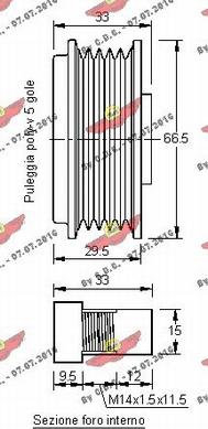 Autokit 03.81166 - Poulie, alternateur cwaw.fr