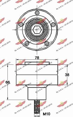 Autokit 03.81814 - Poulie renvoi / transmission, courroie trapézoïdale à nervures cwaw.fr