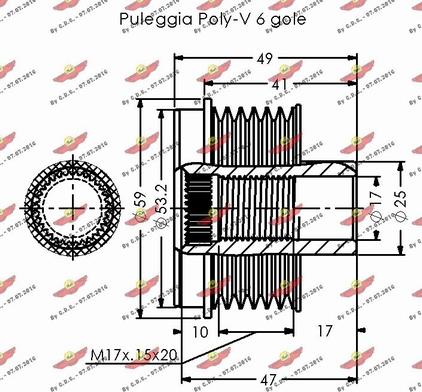 Autokit 03.81811 - Poulie, alternateur cwaw.fr