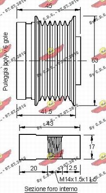 Autokit 03.81261 - Poulie, alternateur cwaw.fr