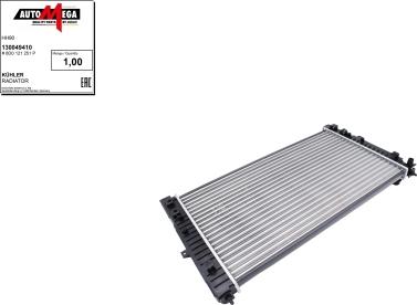 Automega 130049410 - Radiateur, refroidissement du moteur cwaw.fr