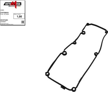 Automega 274755010 - Joint de cache culbuteurs cwaw.fr