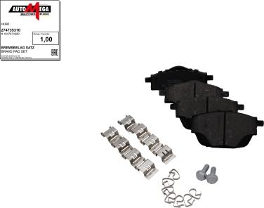 Automega 274735310 - Kit de plaquettes de frein, frein à disque cwaw.fr