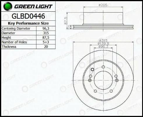 AutomotiveAdriado GLBD0446 - Disque de frein cwaw.fr