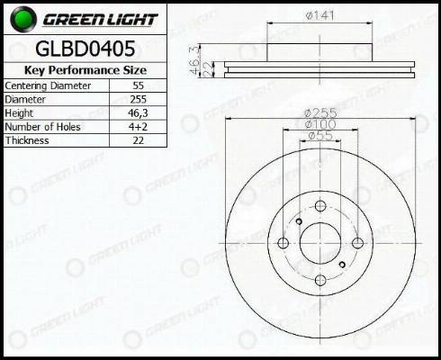 AutomotiveAdriado GLBD0405 - Disque de frein cwaw.fr