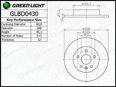 AutomotiveAdriado GLBD0430 - Disque de frein cwaw.fr