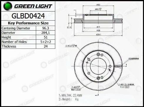 AutomotiveAdriado GLBD0424 - Disque de frein cwaw.fr