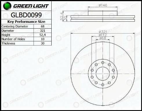 AutomotiveAdriado GLBD0099 - Disque de frein cwaw.fr