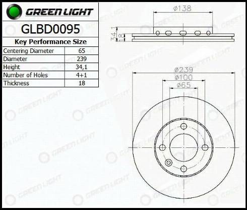 AutomotiveAdriado GLBD0095 - Disque de frein cwaw.fr