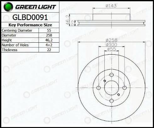 AutomotiveAdriado GLBD0091 - Disque de frein cwaw.fr