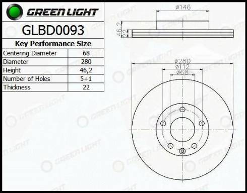 AutomotiveAdriado GLBD0093 - Disque de frein cwaw.fr