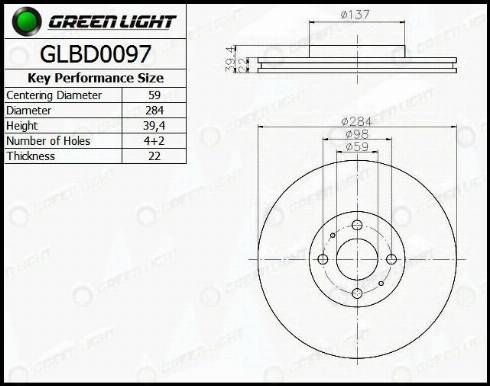 AutomotiveAdriado GLBD0097 - Disque de frein cwaw.fr