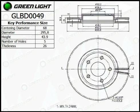 AutomotiveAdriado GLBD0049 - Disque de frein cwaw.fr