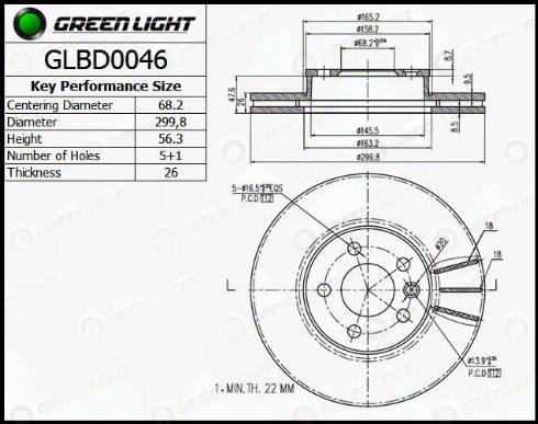 AutomotiveAdriado GLBD0046 - Disque de frein cwaw.fr