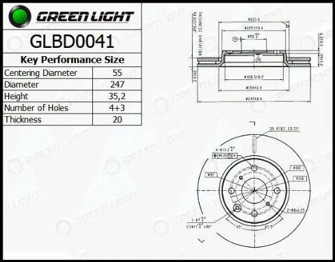 AutomotiveAdriado GLBD0041 - Disque de frein cwaw.fr