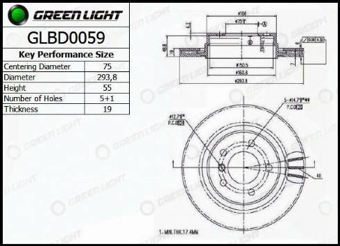 AutomotiveAdriado GLBD0059 - Disque de frein cwaw.fr