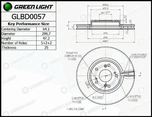 AutomotiveAdriado GLBD0057 - Disque de frein cwaw.fr