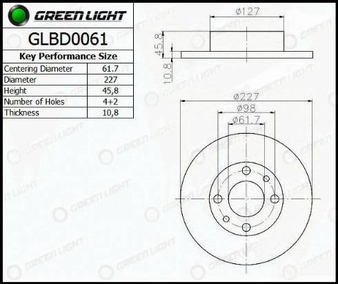 AutomotiveAdriado GLBD0061 - Disque de frein cwaw.fr