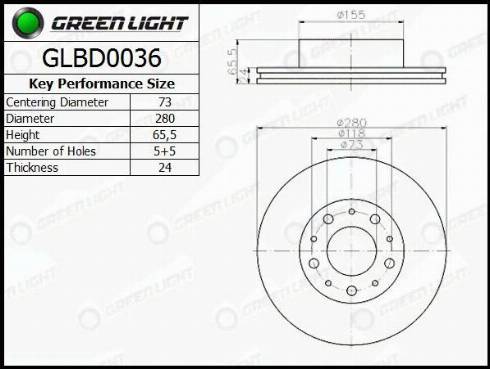 AutomotiveAdriado GLBD0006 - Disque de frein cwaw.fr