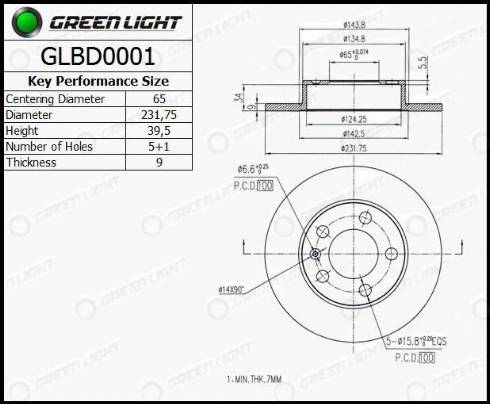 AutomotiveAdriado GLBD0001 - Disque de frein cwaw.fr