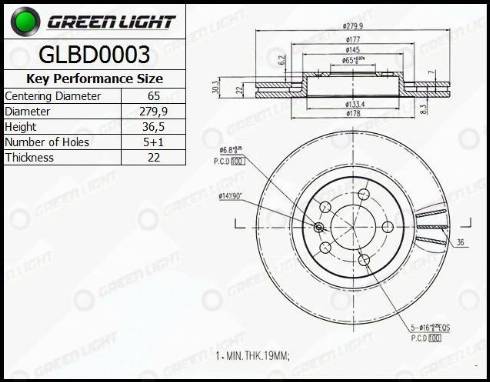 AutomotiveAdriado GLBD0003 - Disque de frein cwaw.fr