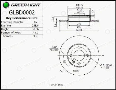 AutomotiveAdriado GLBD0002 - Disque de frein cwaw.fr