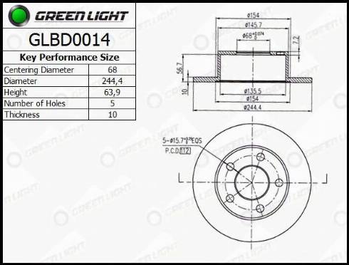 AutomotiveAdriado GLBD0014 - Disque de frein cwaw.fr