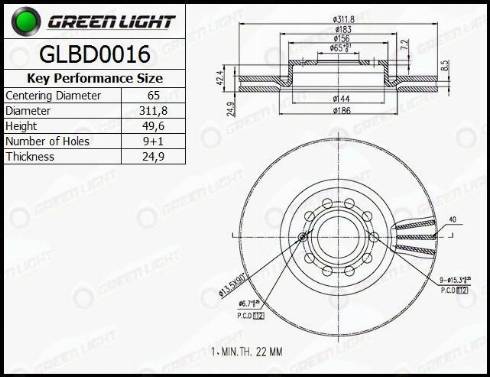 AutomotiveAdriado GLBD0016 - Disque de frein cwaw.fr