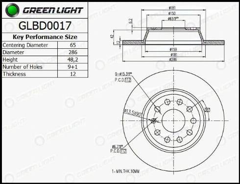 AutomotiveAdriado GLBD0017 - Disque de frein cwaw.fr