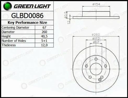 AutomotiveAdriado GLBD0086 - Disque de frein cwaw.fr