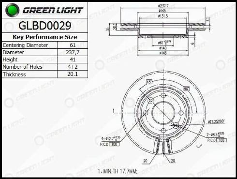 AutomotiveAdriado GLBD0029 - Disque de frein cwaw.fr