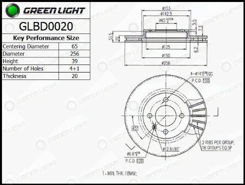 AutomotiveAdriado GLBD0020 - Disque de frein cwaw.fr