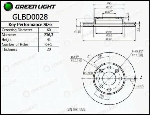 AutomotiveAdriado GLBD0028 - Disque de frein cwaw.fr