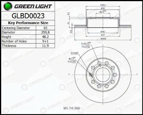 AutomotiveAdriado GLBD0023 - Disque de frein cwaw.fr