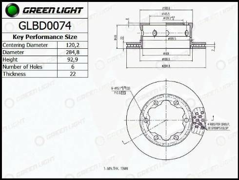 AutomotiveAdriado GLBD0074 - Disque de frein cwaw.fr