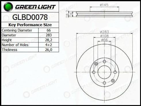 AutomotiveAdriado GLBD0078 - Disque de frein cwaw.fr