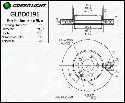 AutomotiveAdriado GLBD0191 - Disque de frein cwaw.fr