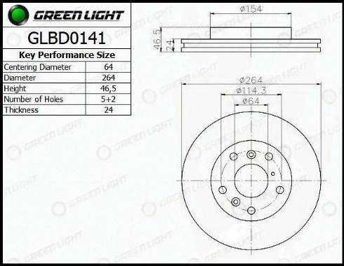 AutomotiveAdriado GLBD0141 - Disque de frein cwaw.fr