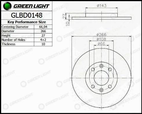 AutomotiveAdriado GLBD0148 - Disque de frein cwaw.fr