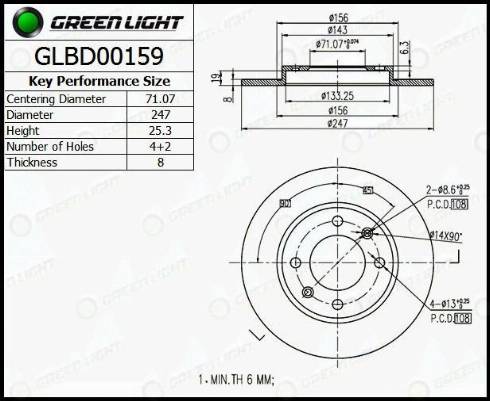 AutomotiveAdriado GLBD0159 - Disque de frein cwaw.fr