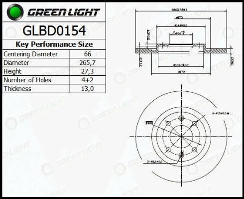 AutomotiveAdriado GLBD0154 - Disque de frein cwaw.fr