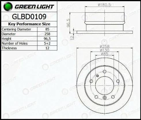 AutomotiveAdriado GLBD0109 - Disque de frein cwaw.fr